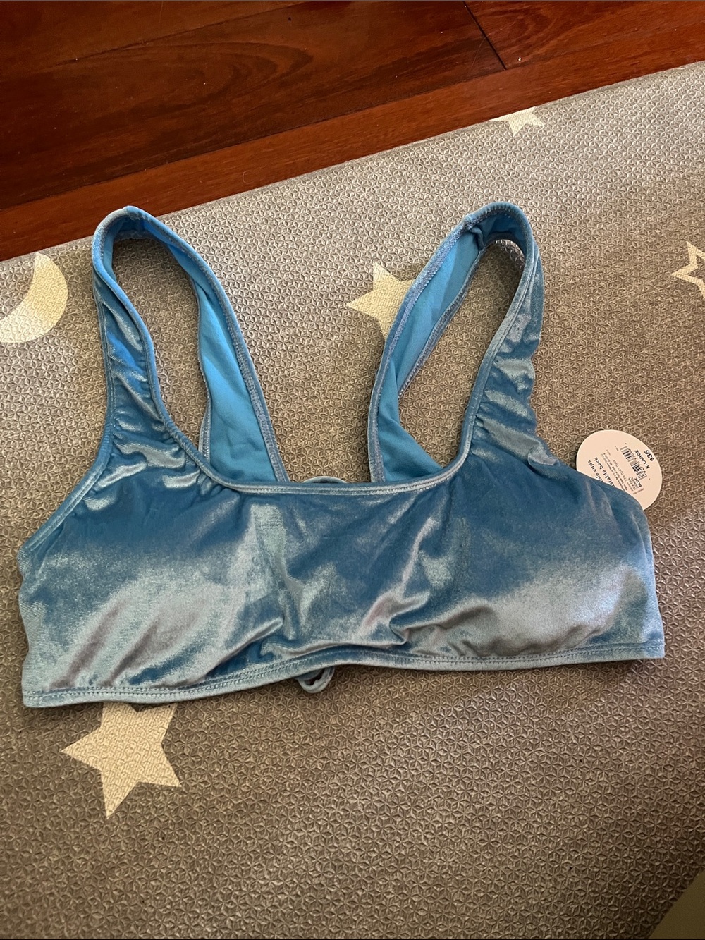 X-Large  Bralette Top in Sky Blue new